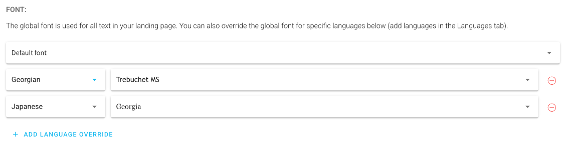 Editor improvements — font control and Authentication Result Widget formatting
